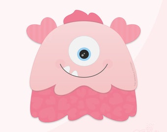 Monster Love Cookie Cutter .STL Files + . PNG Eddie Image!