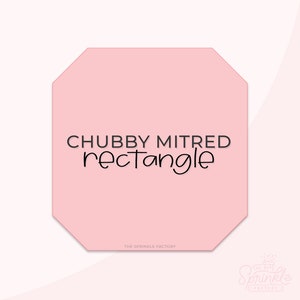 Tagliabiscotti rettangolo smussato paffuto file .STL + contorno .SVG!