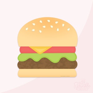 Cheeseburger Cookie Cutter Set .STL Files  +  . PNG Eddie Image!