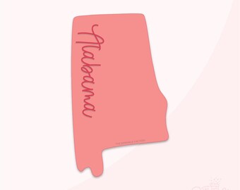 Alabama USA Cookie Cutter .STL + .SVG Kontur!