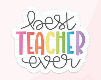 Best Teacher Ever Cookie Cutter Set .STL Files  +  . PNG Eddie Images!