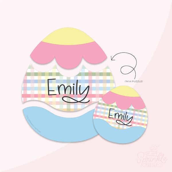 Easter Egg Puzzle Cookie Cutter Set .STL Files + . PNG Eddie Images!