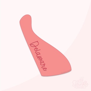 USA State Delaware Cookie Cutter .STL Files + .SVG Outline!