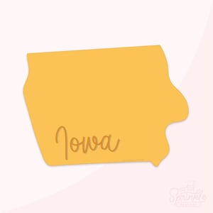 USA State Iowa Cookie Cutter .STL Files + .SVG Outline!