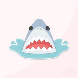 Shark Head With Splash Cutter Set .STL Files  +  . PNG Eddie Image!