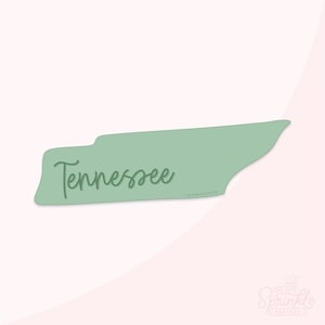 USA State Tennessee Cookie Cutter .STL Files + .SVG Outline!