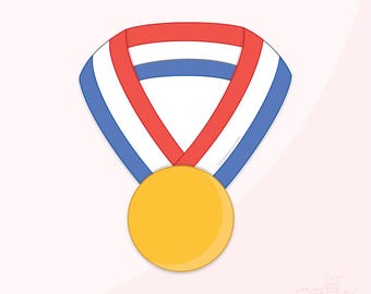 Juego de cortadores de galletas con forma de medalla de oro (archivos .STL + imágenes .PNG de Eddie).