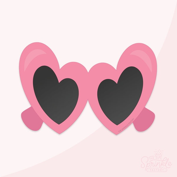 Heart Sunglasses Cookie Cutter .STL Files + . PNG Eddie Image!