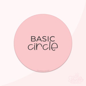 Basic Circle Cookie Cutter Set With 7 .STL Files + .SVG Outline!