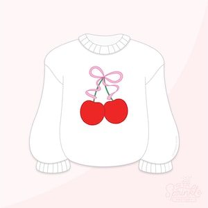 Cherry Oversized Sweater Cookie Cutter Set .STL Files  + . PNG Eddie Images!