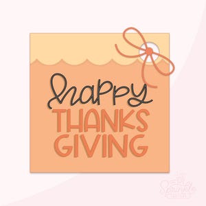 Happy Thanksgiving Pie 2&quot; Cookie Tag Printable .PDF