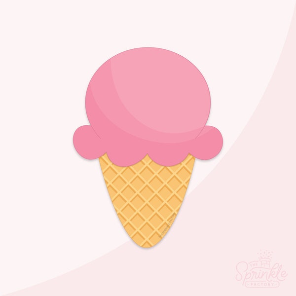 Waffle Ice Cream Cone Cookie Cutter .STL Files  +  . PNG Eddie Image!