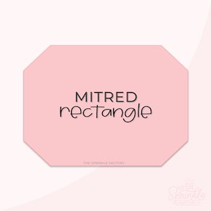 Mitered Rectangle Cookie Cutter .STL Files + .SVG Outline!