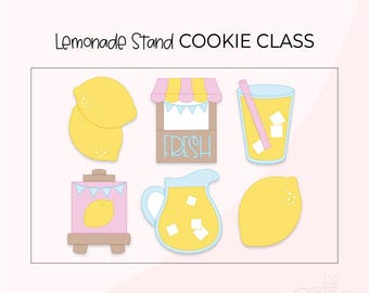 Cortadores de galletas de clase de puesto de limonada ¡6 archivos .STL + 6 imágenes .PNG de Eddie!