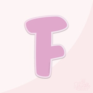 Chunky Letter F Cookie Cutter .STL Files + .SVG Outlines!