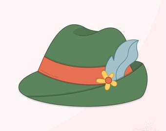 Oktoberfest Hat Cookie Cutter .STL Files + . PNG Eddie Image!