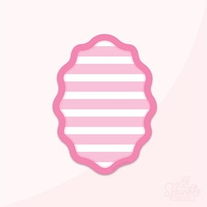 Wellenförmige Oval Cookie Cutter .STL Dateien + .SVG Outline!