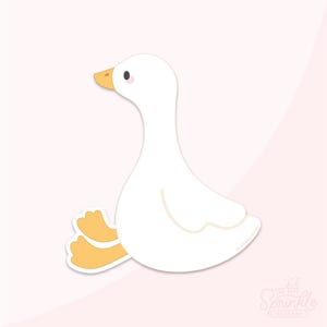 愚かなガチョウが座っているクッキーカッター .STL ファイル + . PNG エディ画像!