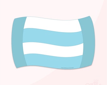 Pool Towel Cookie Cutter Set .STL Files + . PNG Eddie Image!