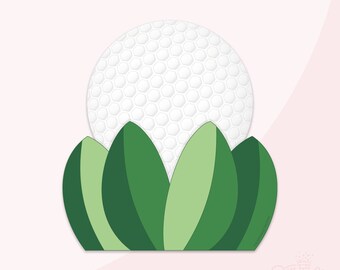Met gras begroeide golfbal Cookie Cutter Set. STL-bestanden +. PNG Eddie-afbeelding!