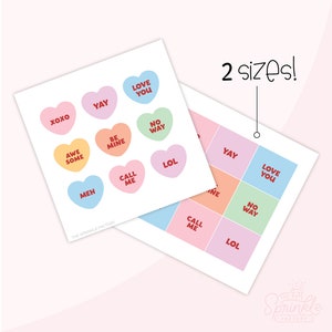 Conversation Heart Eddie Icing Transfer Print Files - Two Ready To Use Sizes!