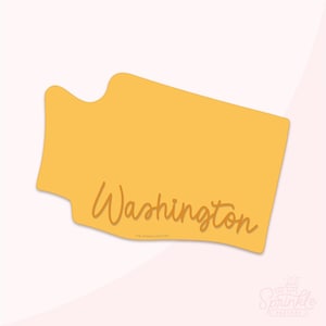 US Bundesstaat Washington Ausstecher .STL Dateien + .SVG Kontur!