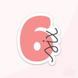Number 6 Lettered Cookie Cutter .STL Files + .SVG Outlines!