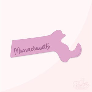 USA State Massachusetts Cookie Cutter .STL Files + .SVG Outline!