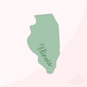 US Bundesstaat Illinois Cookie Cutter .STL Dateien + .SVG Kontur!