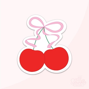Cherries With Bow Cookie Cutter Set .STL Files  + . PNG Eddie Images!