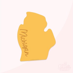 USA State Michigan Cookie Cutter .STL Files + .SVG Outline!