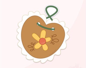 Oktoberfest Cookie Necklace Cookie Cutter .STL Files + . PNG Eddie Image!