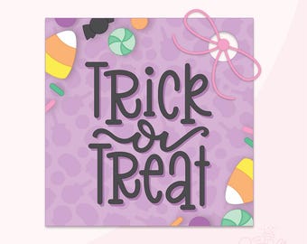 Trick OR Treat 2" Cookie Tag Printable .PDF