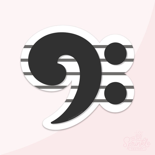 Base Clef Cookie Cutter .STL Files + . PNG Eddie Images!