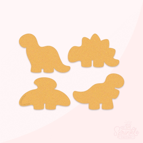 Dino Nuggets Cookie Cutter Set .STL File + . PNG Eddie Images!