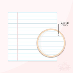 Notebook Paper Print .PNG