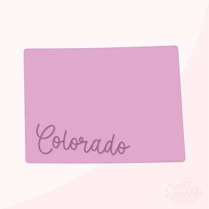 USA State Colorado Cookie Cutter .STL Files + .SVG Outline!