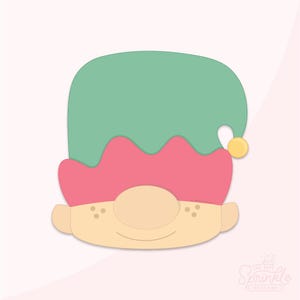 Elf Peek A Boo Christmas Cookie Cutter .STL File + .PNG Eddie Image!