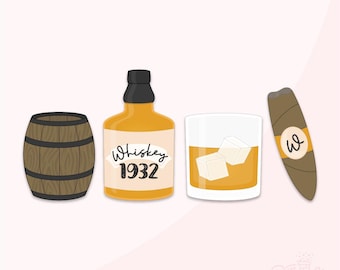Whiskey Set Cookie Cutter .STL Files + 8 .PNG Eddie Images!