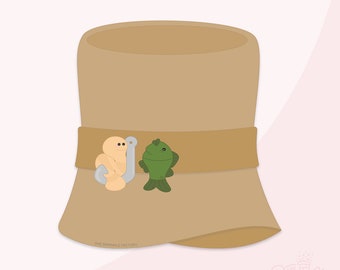 Fishing Hat Cookie Cutter Set .STL Files + . PNG Eddie Image!