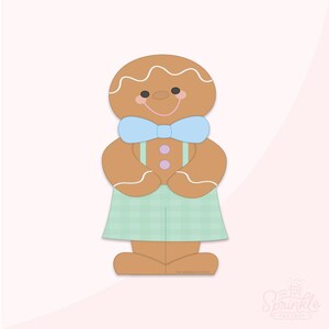 Gingerbread Boy Cookie Cutter .STL Files + . PNG Eddie Image!