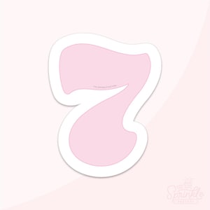 Fancy Number 7 Cookie Cutter Set .STL Files  + . PNG Eddie Images!