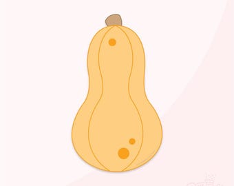 Gourd Simple Cookie Cutter .STL Files + . PNG Eddie Image!