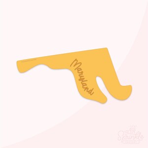 USA State Maryland Cookie Cutter .STL Files + .SVG Outline!