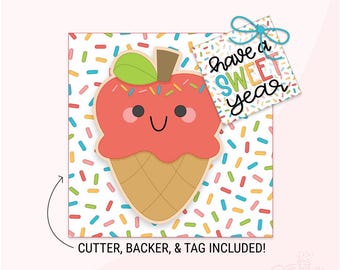 Have A Sweet Year 3 Part .PDF Tag + .STL Cutter Bundle