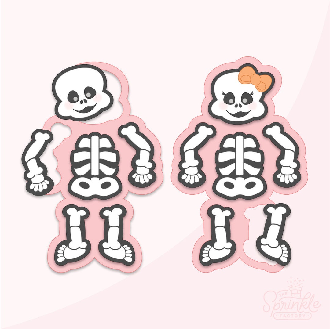 Build A Skeleton Multi Cutters .stls + .PNG Eddie Images! - Etsy