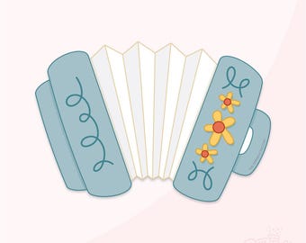 Oktoberfest Accordion Cookie Cutter .STL Files + . PNG Eddie Image!