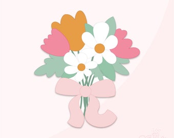 Muttertag Blumenstrauß Cookie Cutter .STL-Dateien +. PNG Eddie Bild!