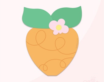 Spring Carrot Cookie Cutter .STL Files + . PNG Eddie Image!