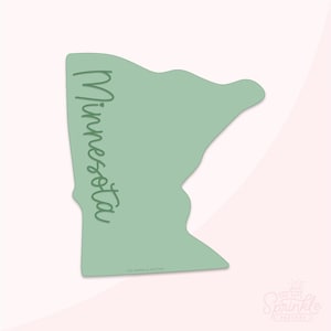 USA State Minnesota Cookie Cutter .STL Files + .SVG Outline!